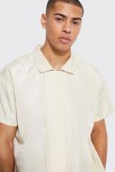 Mens Stone Short Sleeve Boxy Shirt & Short Set