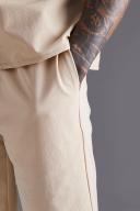 Mens Stone Short Sleeve Revere Boxy Technical Shirt & Short Set