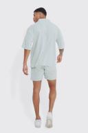 Mens Stone Short Sleeve Viscose Shirt & Short