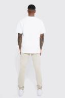 Mens Stone Skinny Stretch Stacked Overdye Jeans