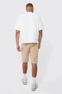 Mens Stone Tall Straight Rigid Carpenter Denim Short