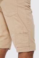 Mens Stone Tall Straight Rigid Carpenter Denim Short