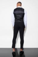 Mens Super Skinny Black Suit Trousers