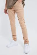 Mens Tall Skinny Stretch Overdyed Stone Wash Jeans