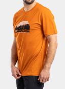 Mens Tech Lite II Short Sleeve Mountain Spice - Icebreaker Med / Black