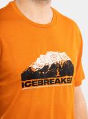 Mens Tech Lite II Short Sleeve Mountain Spice - Icebreaker Med / Black