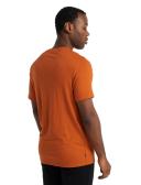 Mens Tech Lite II Short Sleeve Mountain Spice - Icebreaker Med / Black