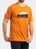 Mens Tech Lite II Short Sleeve Mountain Spice - Icebreaker Med / Black