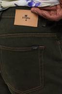 Mens Thrills Slacker Denim Jean Oil Green Tobacco Size 30