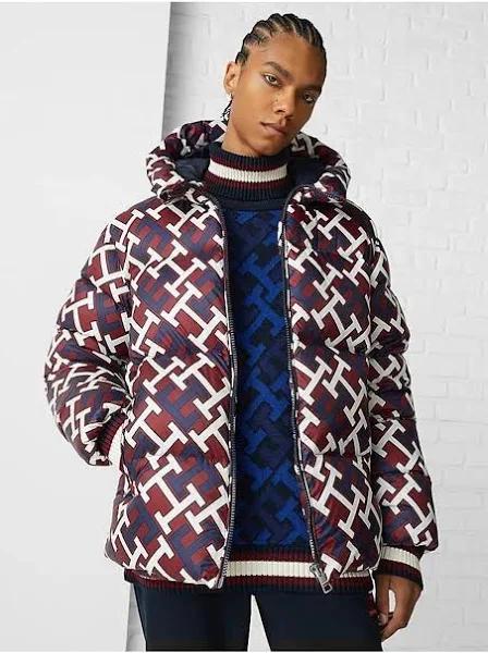 Mens Tommy Hilfiger Red Zero Gravity Down Puffer Jacket - Red