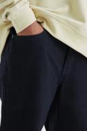Mens True Black Relaxed Rigid Flare Jean
