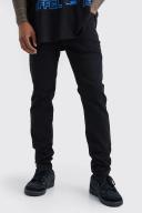 Mens True Black Skinny Stretch Jean