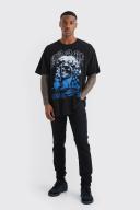 Mens True Black Skinny Stretch Jean