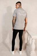 Mens True Black Super Skinny Jeans With All Over rips