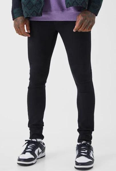 Mens True Black Super Skinny Stretch Jean