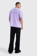 Mens True Black Tall Relaxed Rigid Flare Jean