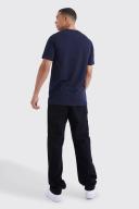 Mens True Black Tall Relaxed Rigid Jean