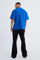 Mens True Black Tall Slim Rigid Flare Jean