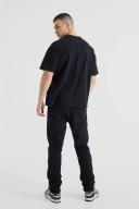Mens True Black Tall Slim Rigid Jean
