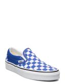 Mens Vans Classic Slip-on Color Theory Checkerboard Dazzling Blue Blue Size 4