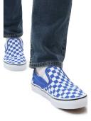 Mens Vans Classic Slip-on Color Theory Checkerboard Dazzling Blue Blue Size 4