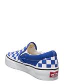 Mens Vans Classic Slip-on Color Theory Checkerboard Dazzling Blue Blue Size 4