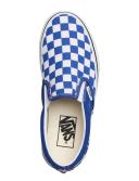 Mens Vans Classic Slip-on Color Theory Checkerboard Dazzling Blue Blue Size 4