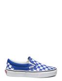 Mens Vans Classic Slip-on Color Theory Checkerboard Dazzling Blue Blue Size 4