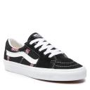 Mens Vans Sk8-Low Vans Misprint Shoe Black White Size 7