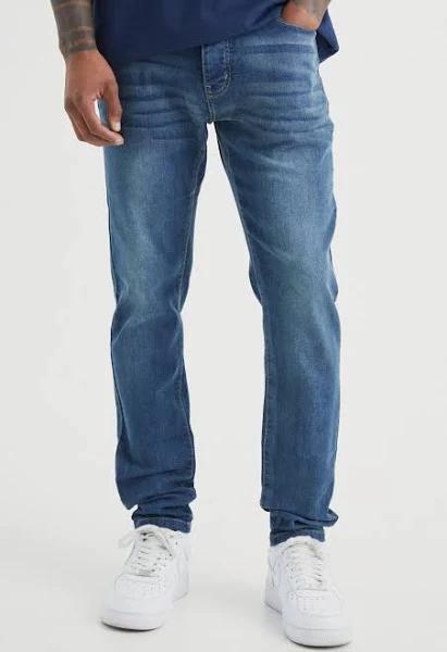 Mens Vintage Blue Skinny Stretch Jean
