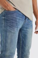 Mens Vintage Blue Skinny Stretch Jeans