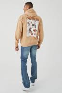 Mens Vintage Blue Slim Rigid Flare Jean