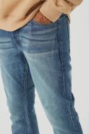 Mens Vintage Blue Slim Rigid Flare Jean