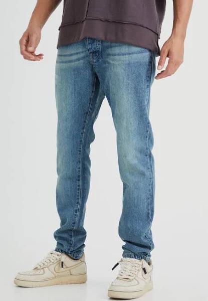 Mens Vintage Blue Tall Slim Rigid Jean