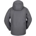 Mens Volcom Iconic Stone Snow Jacket Dark Grey Size Medium