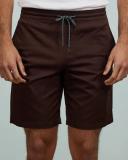Mens Volcom Stones Hybrid Mens Elastic Waist Short Asphalt Black Size Medium