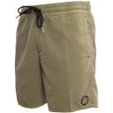 Mens Volcom Stones Hybrid Mens Elastic Waist Short Asphalt Black Size Medium