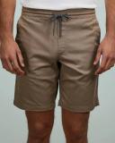 Mens Volcom Stones Hybrid Mens Elastic Waist Short Asphalt Black Size Medium