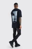Mens Washed Black Skinny Stretch Jean