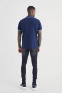 Mens Washed Black Super Skinny Stretch Jean