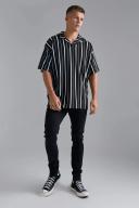 Mens Washed Black Tall Stretch Skinny Fit Jeans