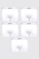 Mens White 5 Pack Man Trunks