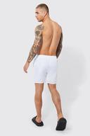 Mens White Mid Length Official Swim Shorts