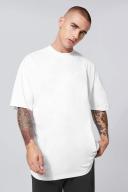 Mens White Oversized Extended Neck T-Shirt