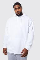 Mens White Plus Basic Hoodie