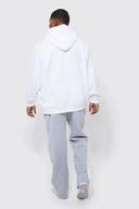 Mens White Plus Basic Hoodie