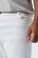 Mens White Plus Skinny Stretch Denim Short