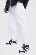 Mens White Plus Skinny Stretch Jeans
