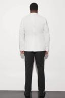 Mens White Plus Skinny Tuxedo Single Breasted Jacket