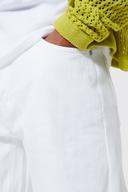 Mens White Relaxed Rigid Ripped Knee Flare Jeans